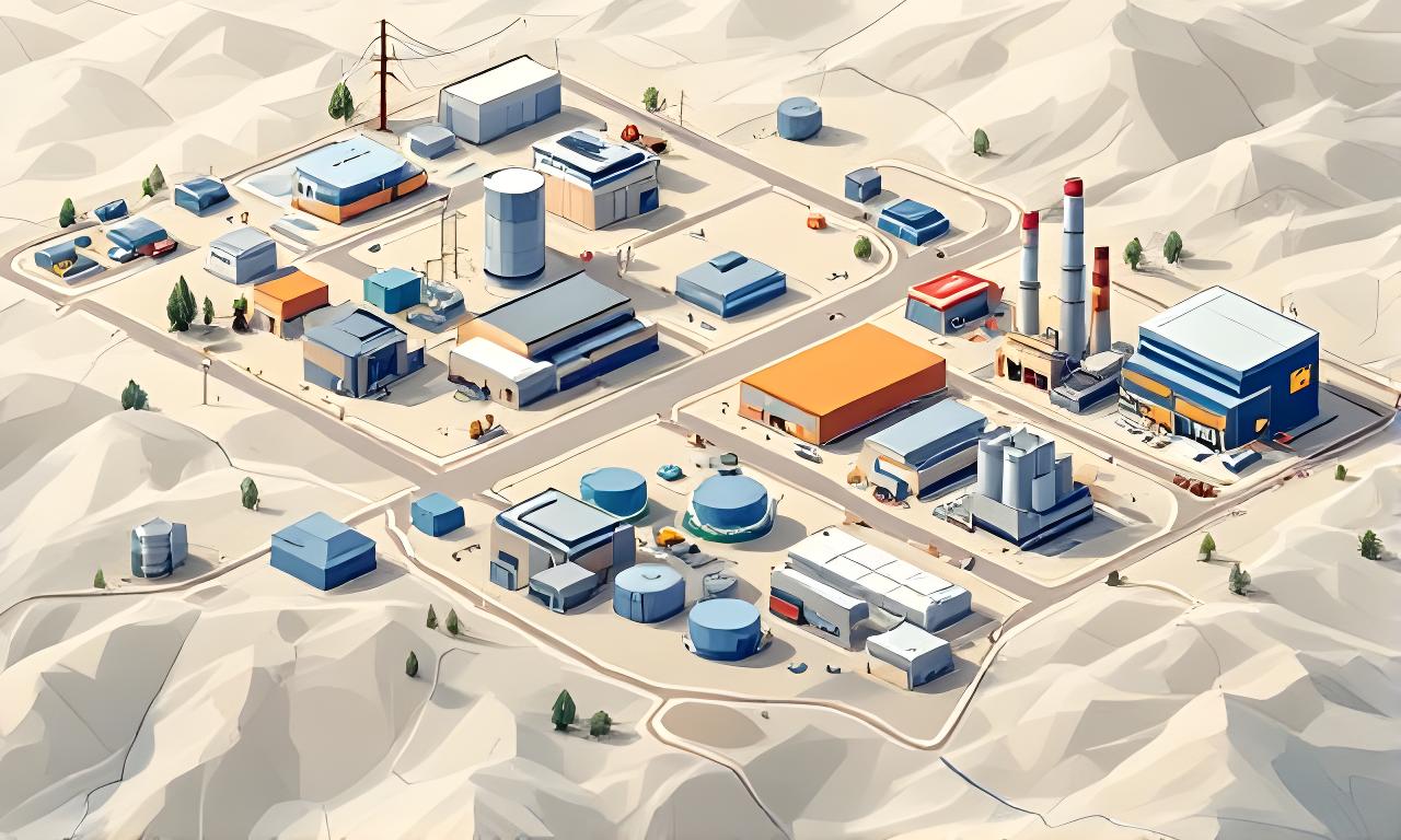 Mapa estático ilustrado de la ubicación de la fábrica en una calle sin nombre del Municipio de Vera, Santa Fe